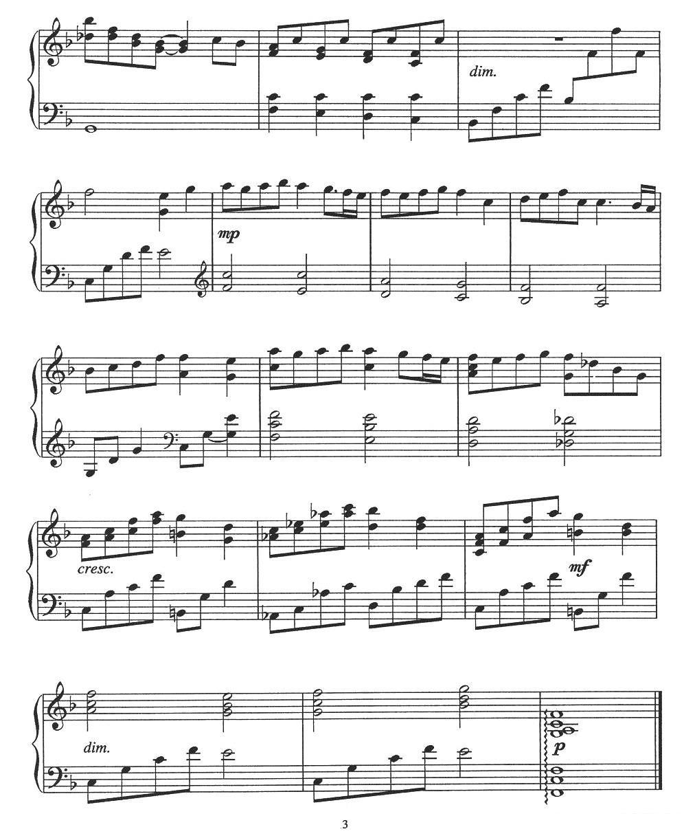 电影《纯真年代》插曲：INTRO -  简谱第3页