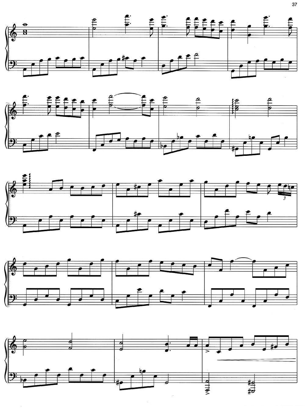 Nocturne -  简谱第4页