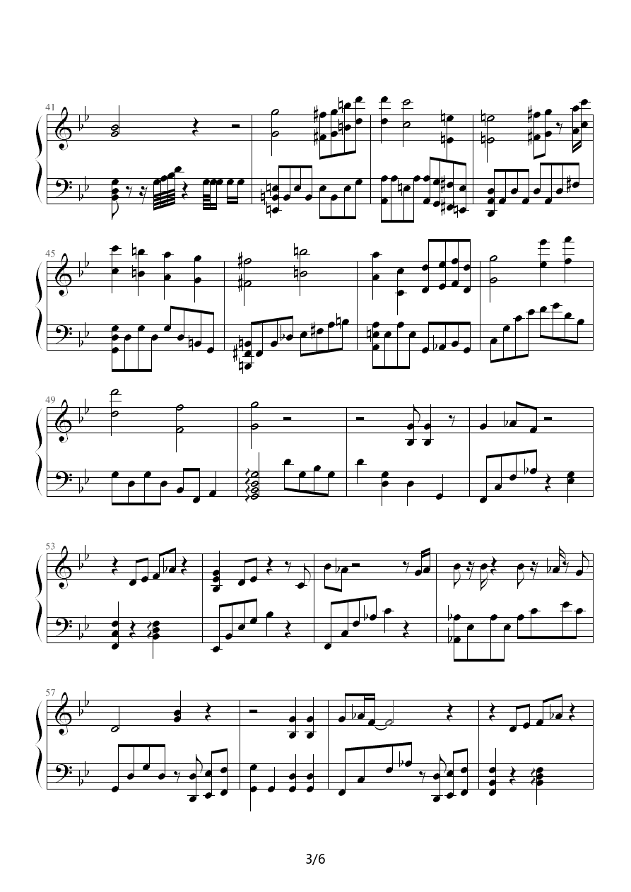 电视剧《谍战之特殊较量》主题曲：你是我的天使 -  简谱第3页