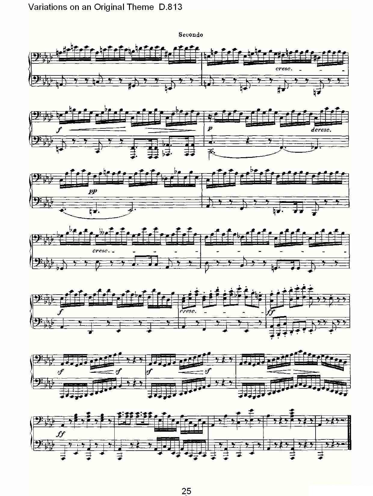 Variations on an Original Theme D.813（原生态主题变鸣曲 D.） -  简谱第24页