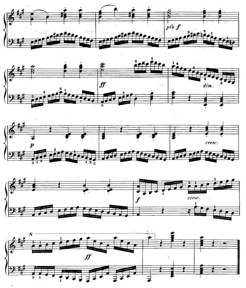 车尔尼《钢琴手指灵巧初步练习曲》之六 -  简谱第2页