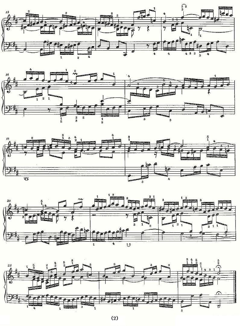 Sinfonia 3 BWV-789 -  简谱第2页