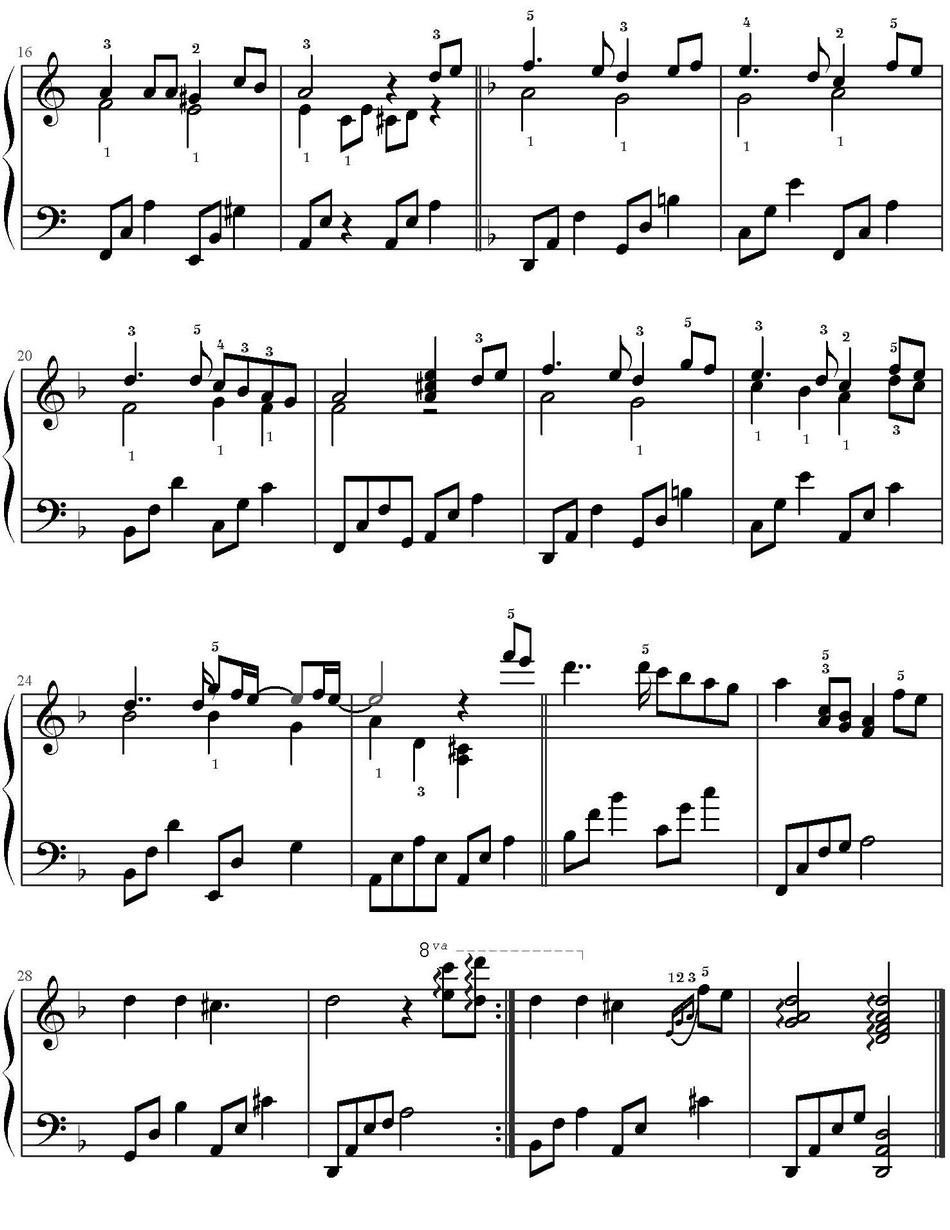 愿意回到我身边吗（电视剧《悲伤恋歌》插曲） -  简谱第2页