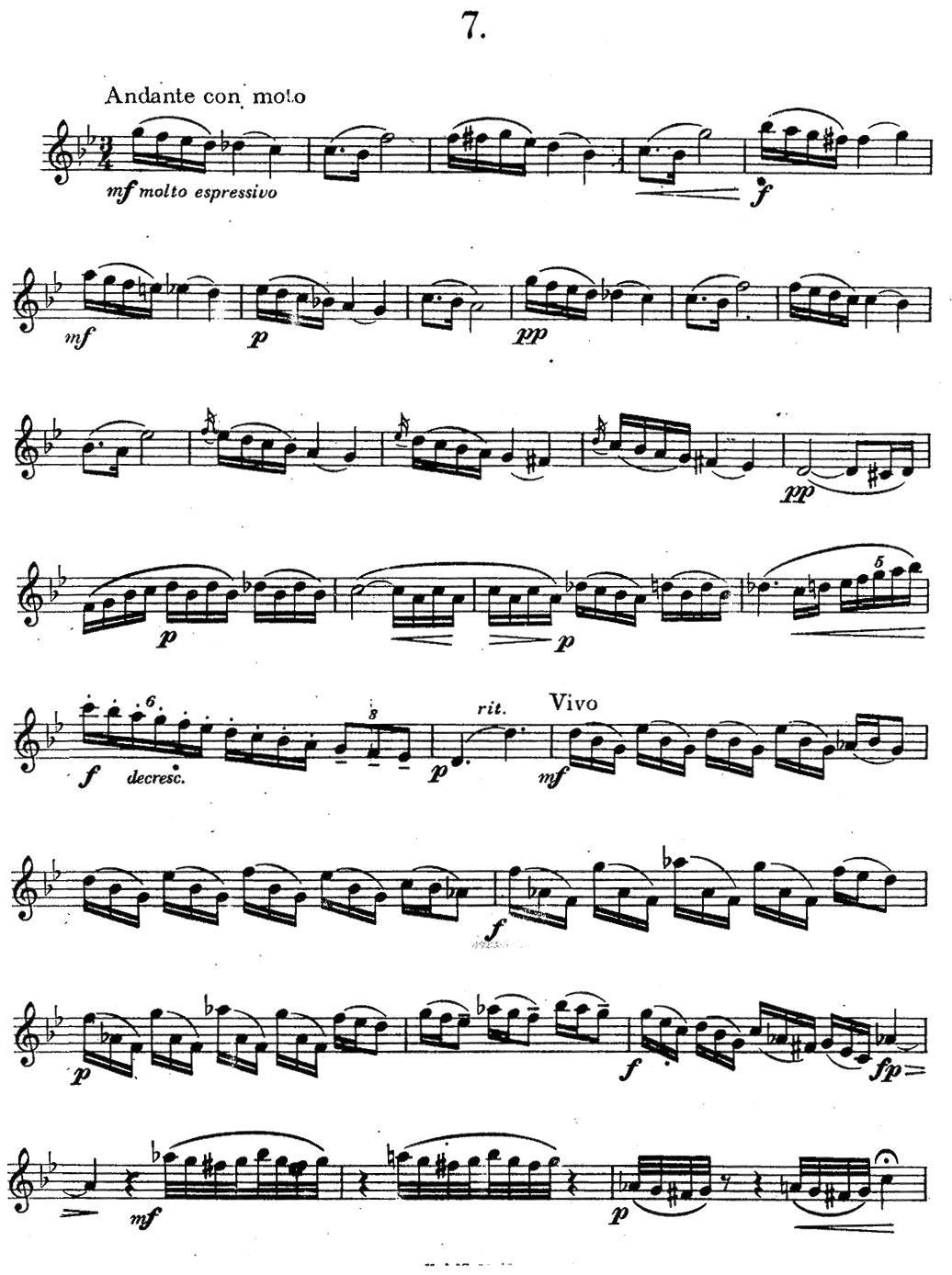 萨克斯练习曲之七（ETUDY PRO SAXOPHON - FR ZITRK.op.3） -  简谱第1页