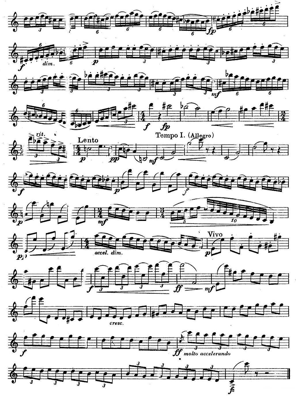 萨克斯练习曲之一（ETUDY PRO SAXOPHON - FR ZITRK.op.3） -  简谱第2页