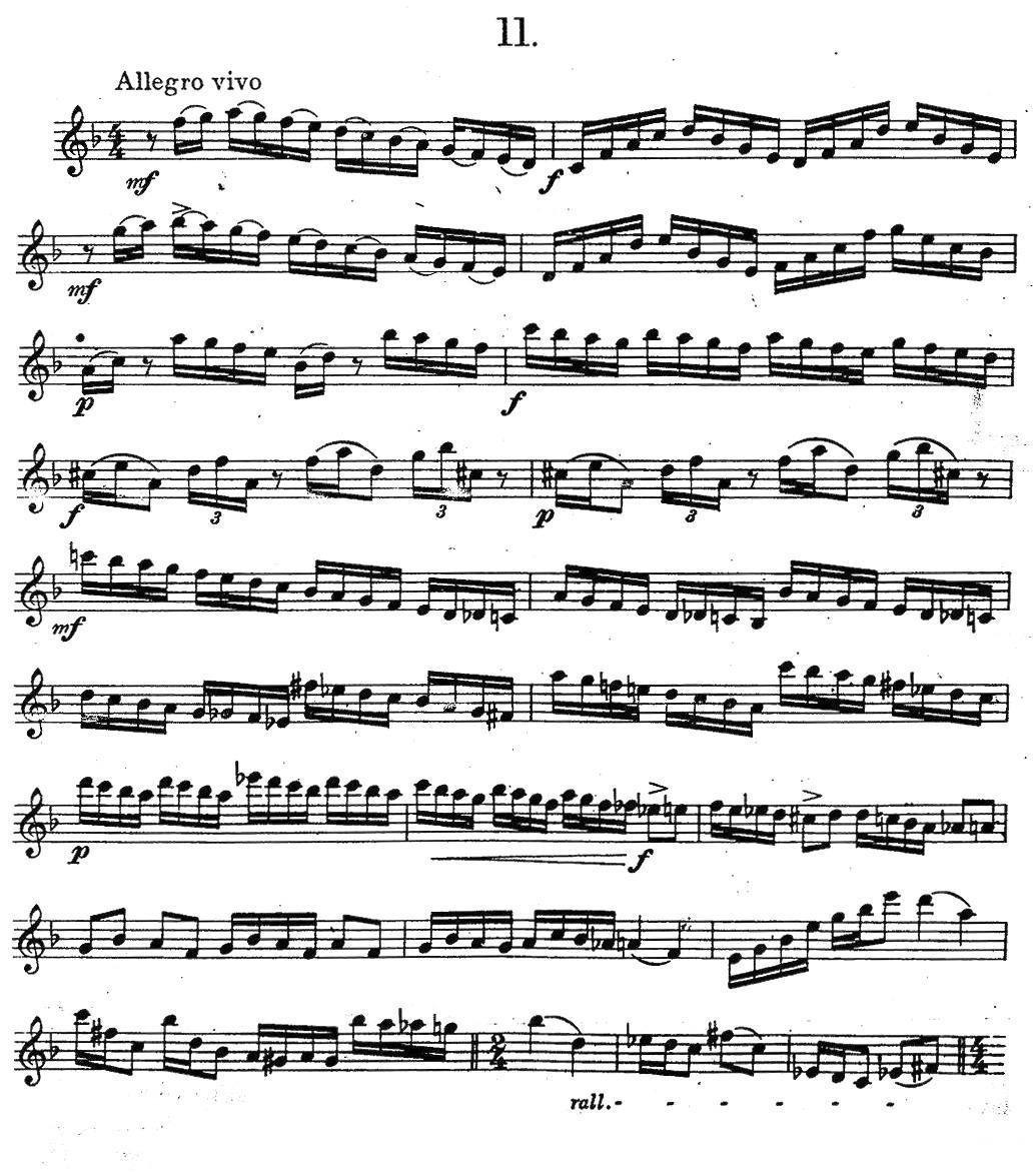 奇特克-萨克斯练习曲之11（ETUDY PRO SAXOPHON - FR ZITRK.op.3） -  简谱第1页
