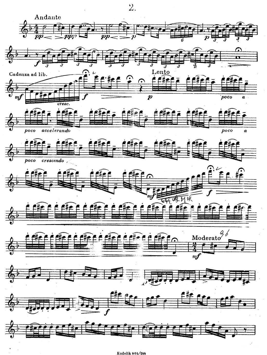 萨克斯练习曲之二（ETUDY PRO SAXOPHON - FR ZITRK.op.3） -  简谱第1页