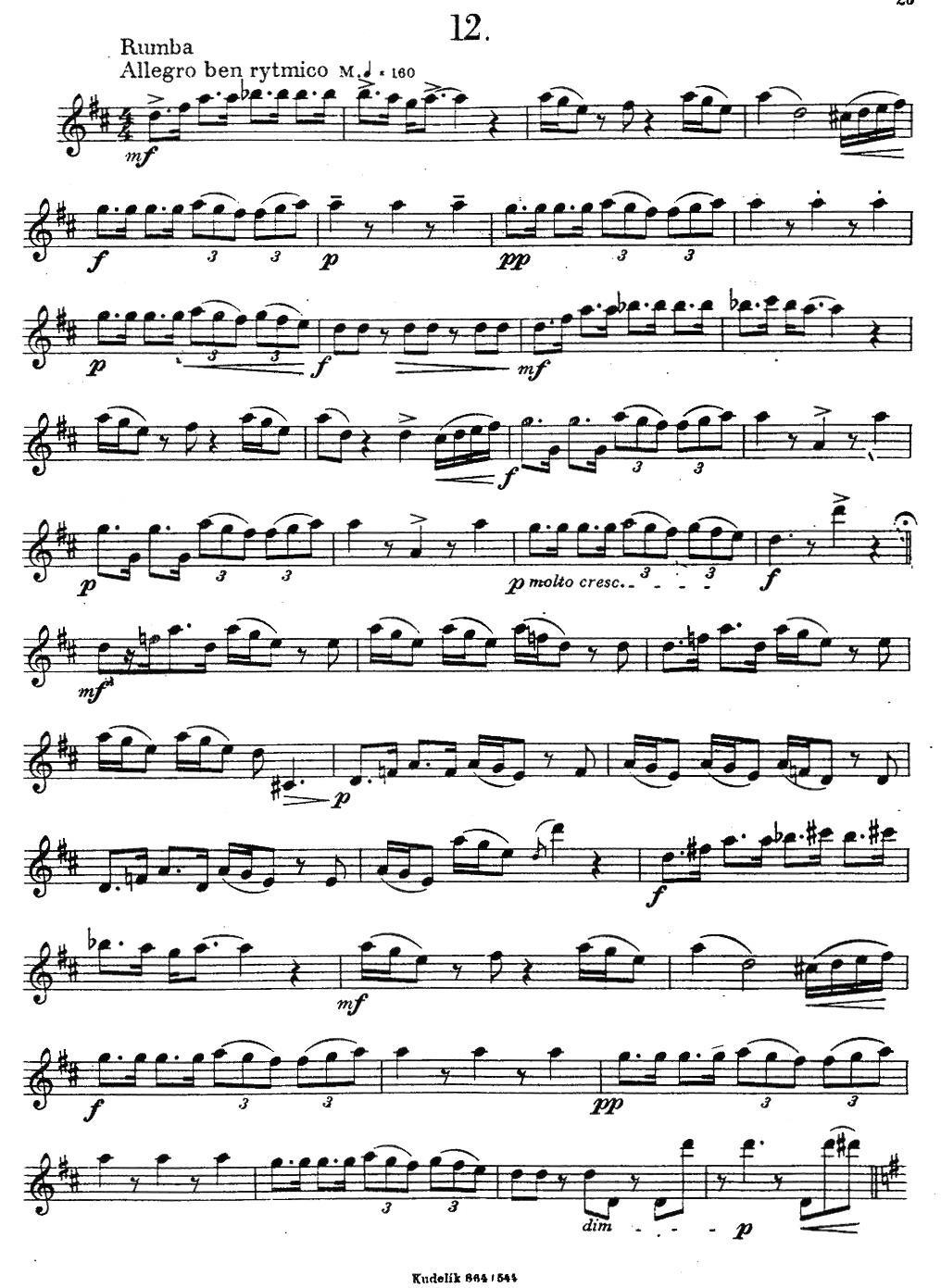 萨克斯练习曲之12（ETUDY PRO SAXOPHON - FR ZITRK.op.3） -  简谱第1页