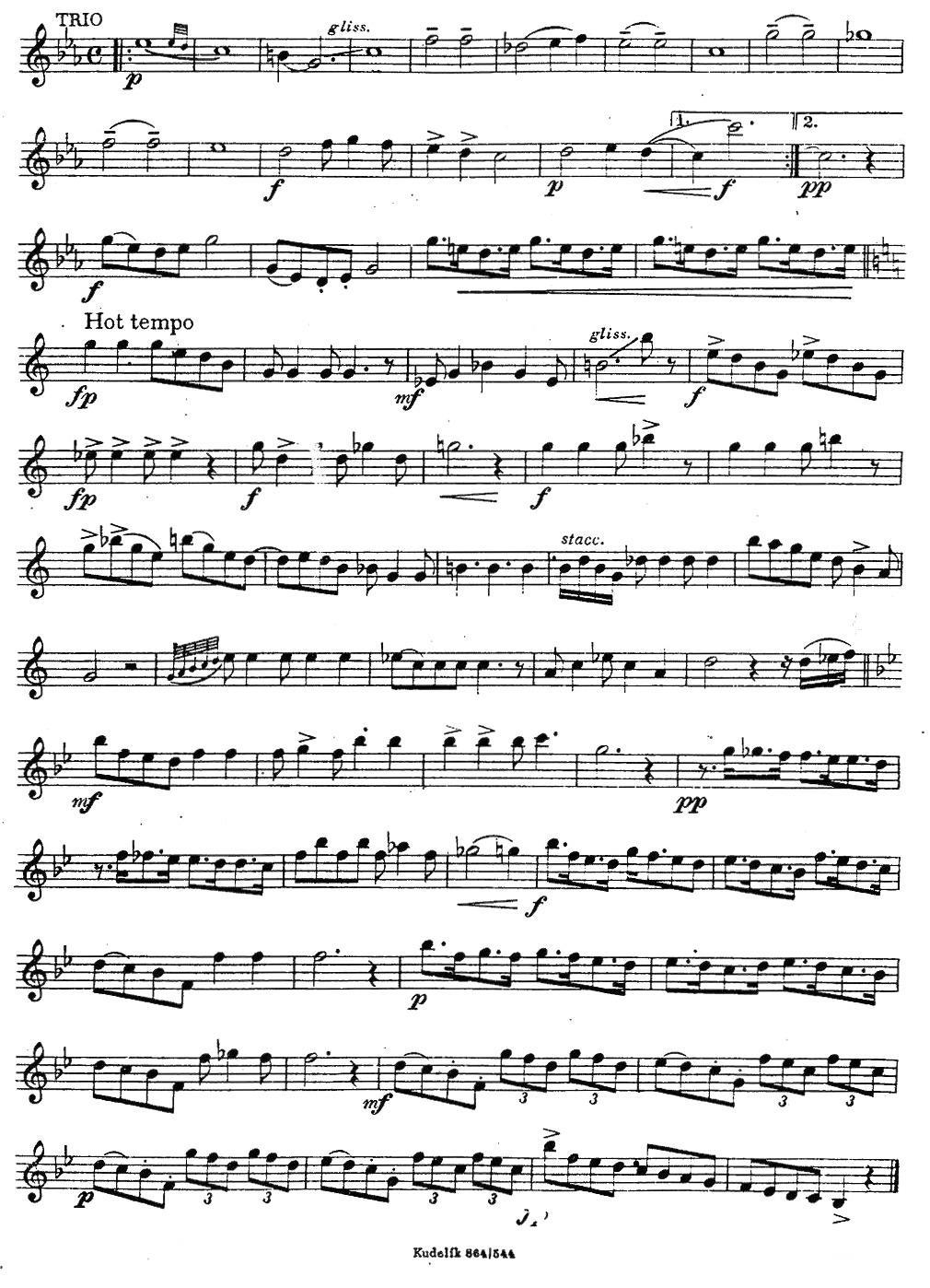 萨克斯练习曲之13（ETUDY PRO SAXOPHON - FR ZITRK.op.3） -  简谱第2页