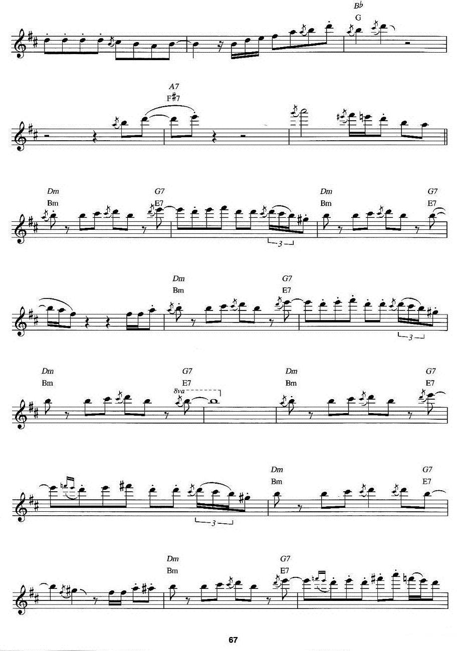 Saxman（ Dave Koz曲） -  简谱第2页
