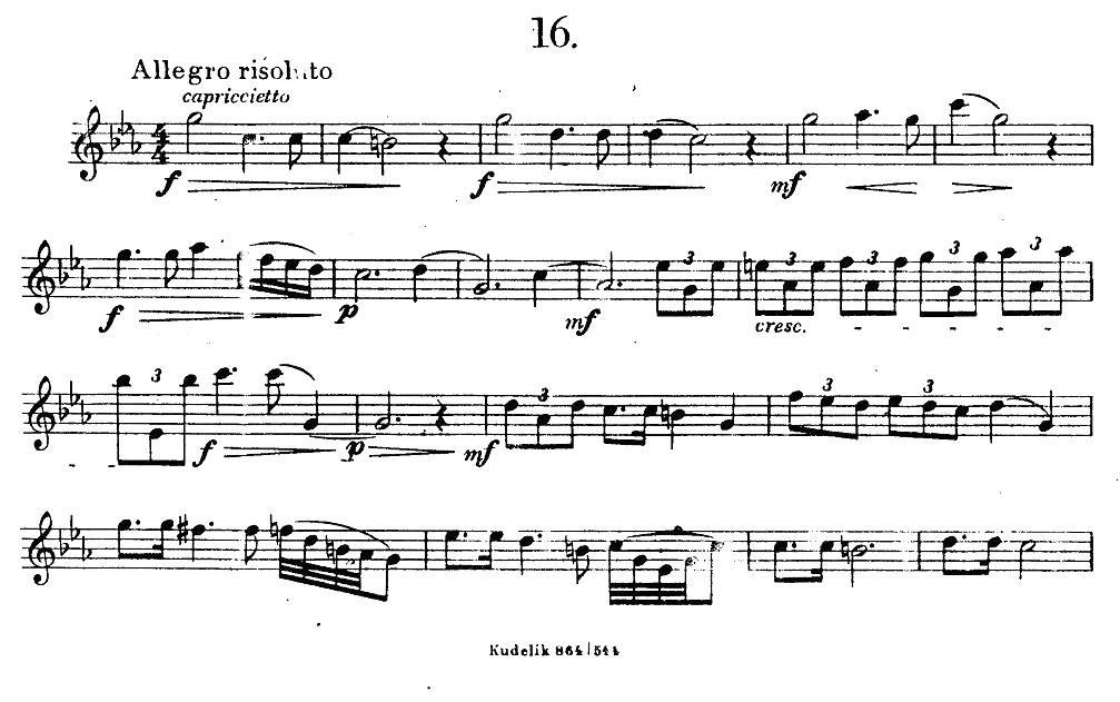 萨克斯练习曲之16（ETUDY PRO SAXOPHON - FR ZITRK.op.3） -  简谱第1页