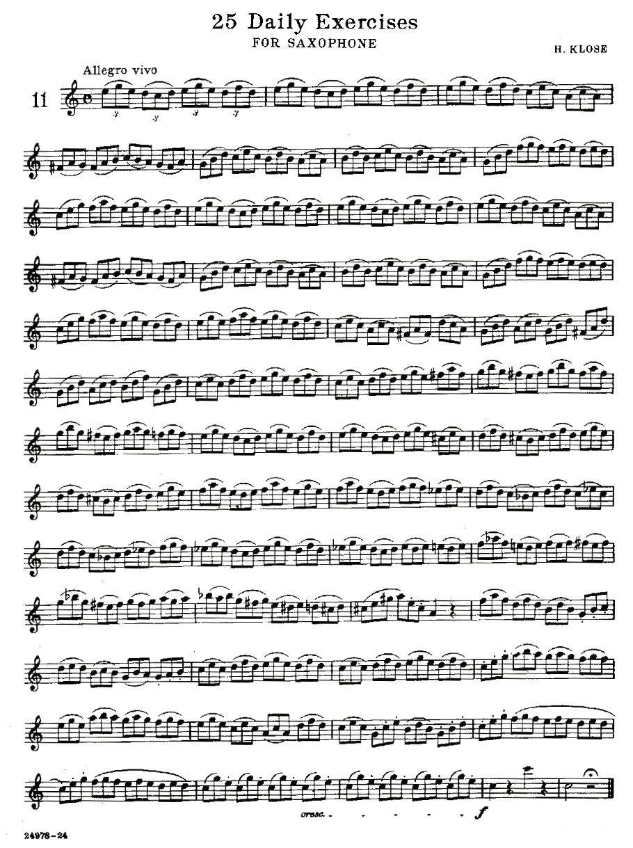 25 Daily Exercises 之11 -  简谱第1页