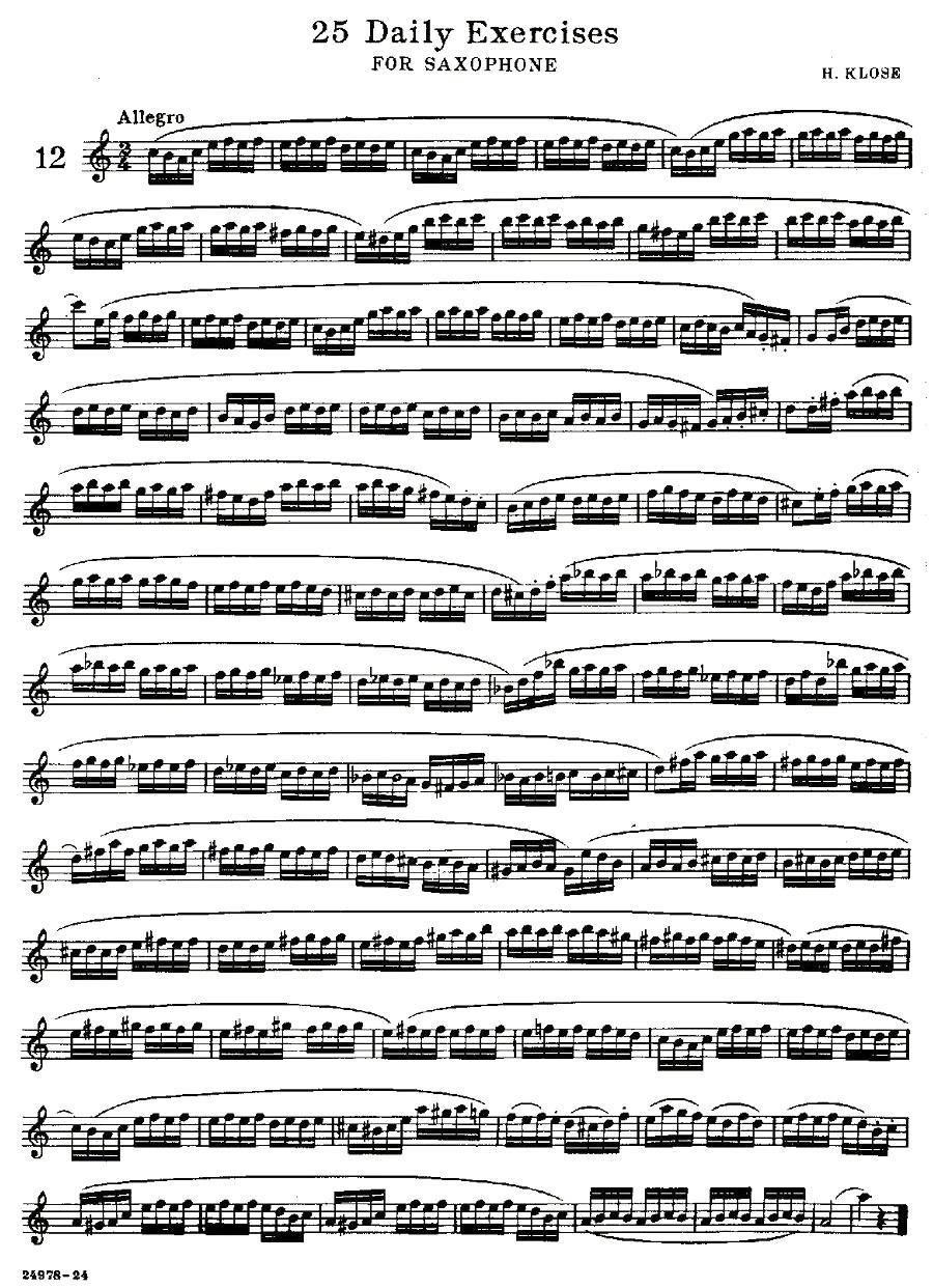 25 Daily Exercises 之12 -  简谱第1页