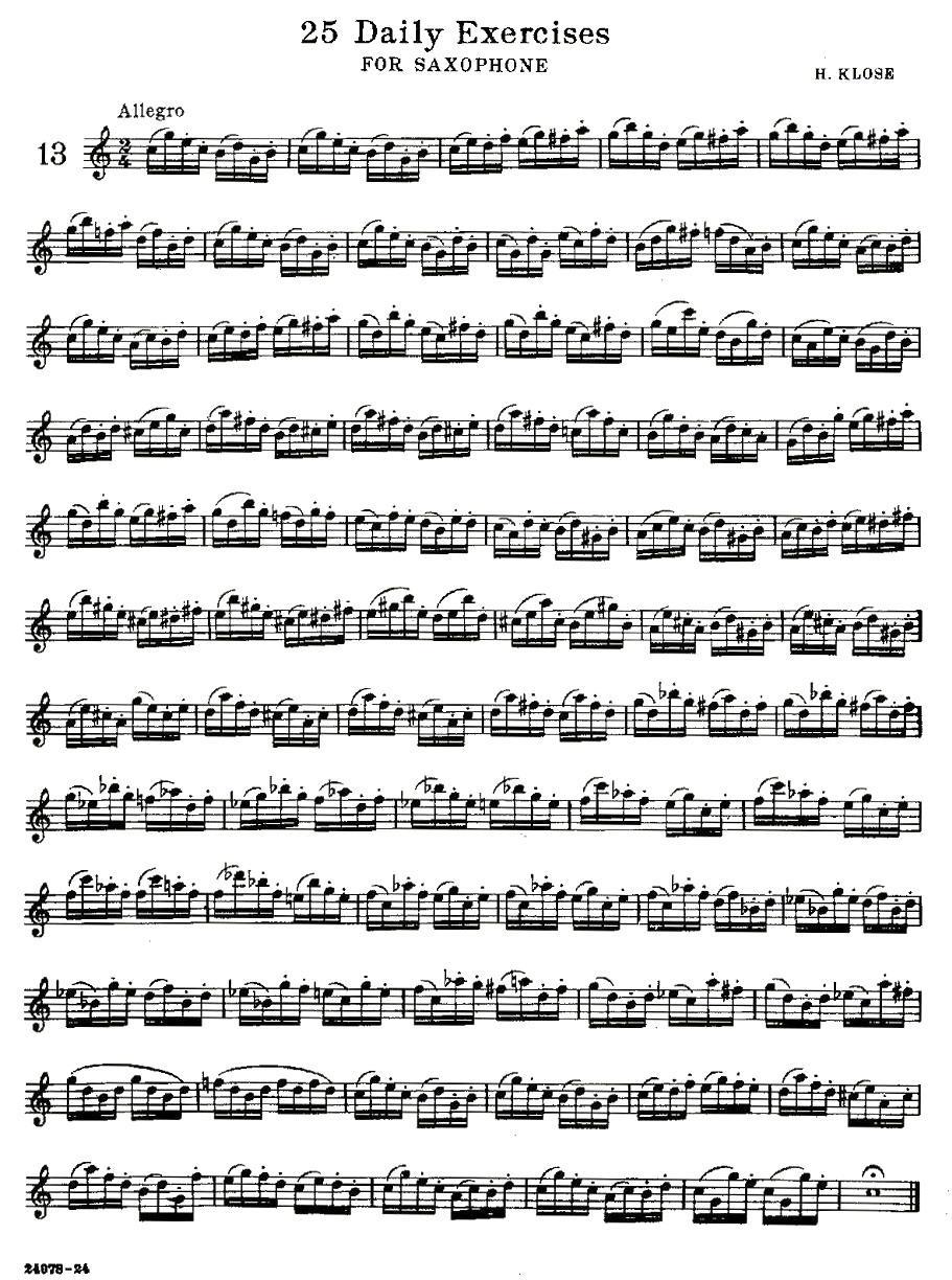 25 Daily Exercises 之13 -  简谱第1页