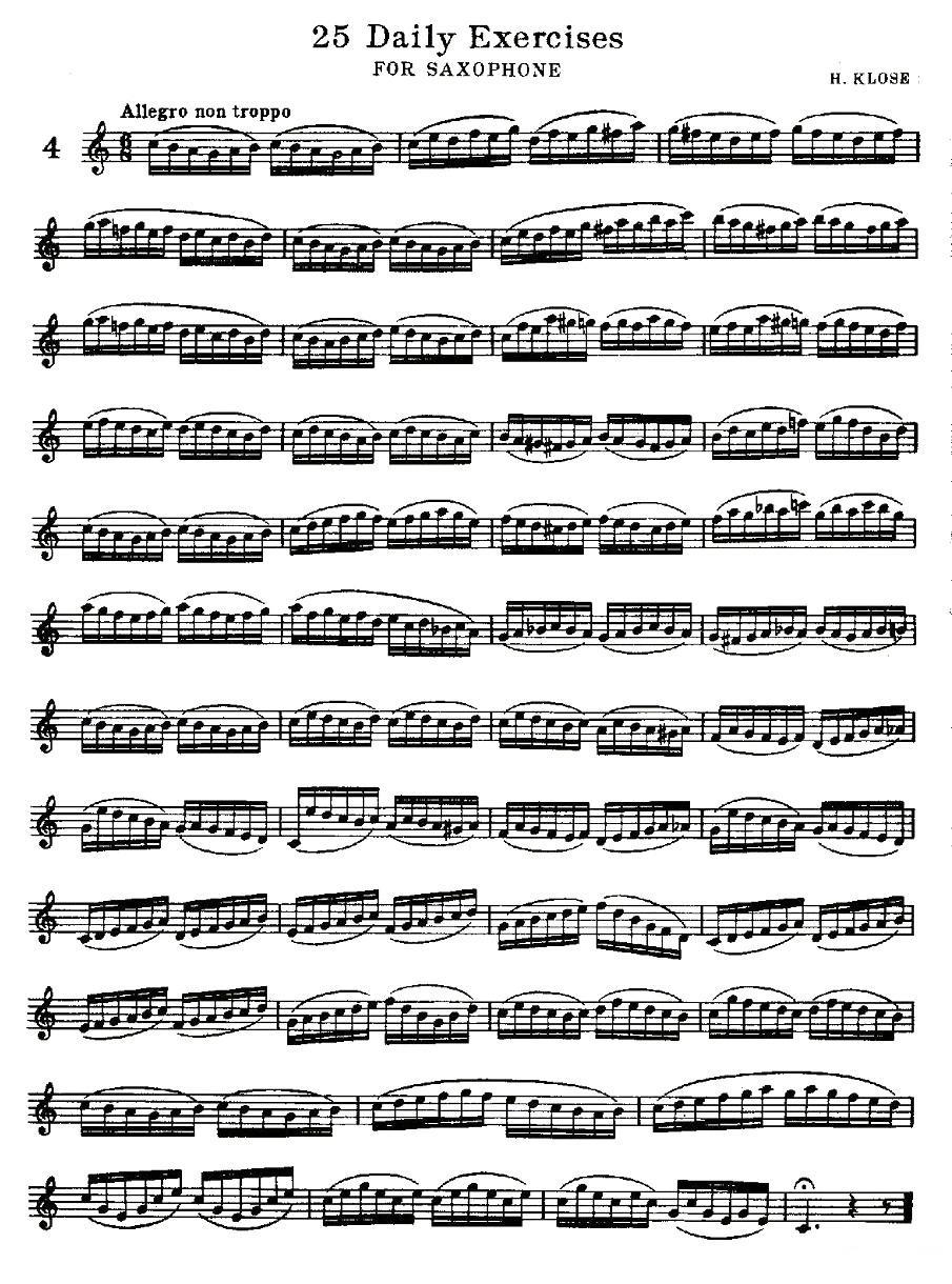 25 Daily Exercises 之4 -  简谱第1页