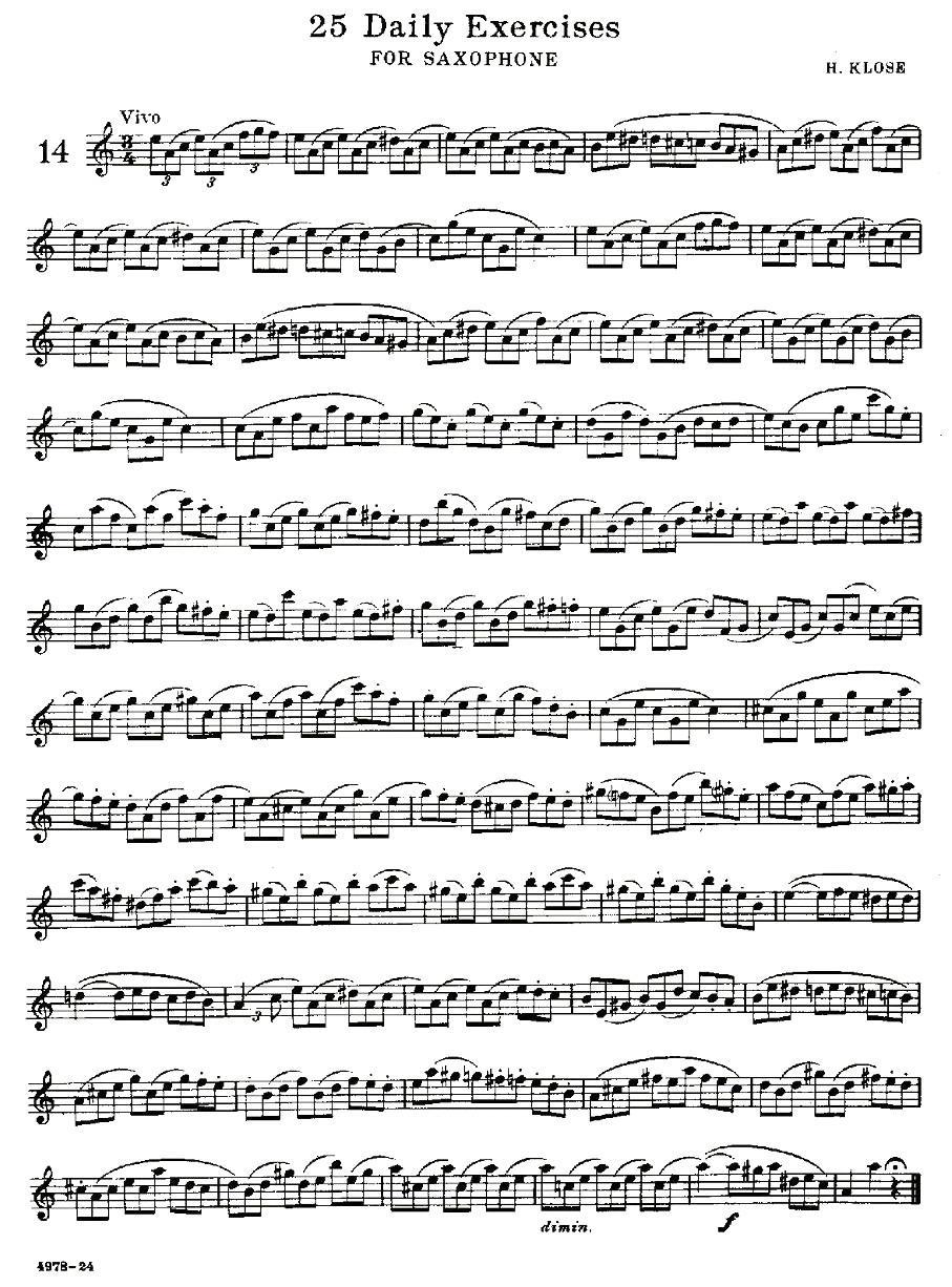 25 Daily Exercises 之14 -  简谱第1页