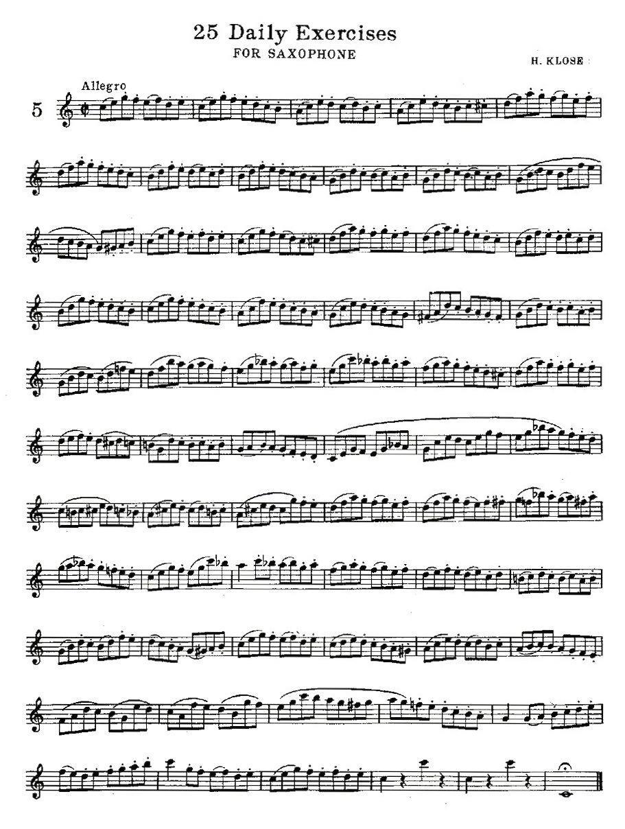 25 Daily Exercises 之5 -  简谱第1页