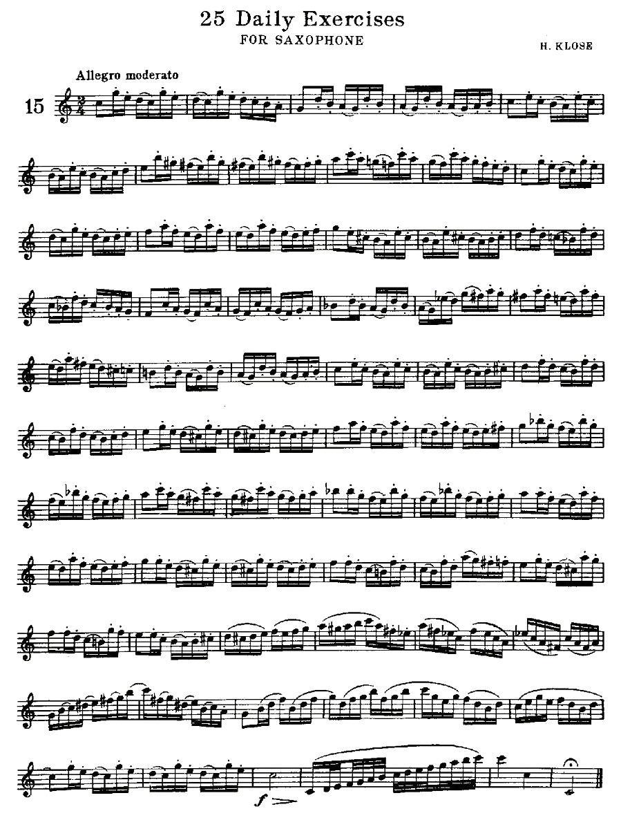 25 Daily Exercises 之15 -  简谱第1页