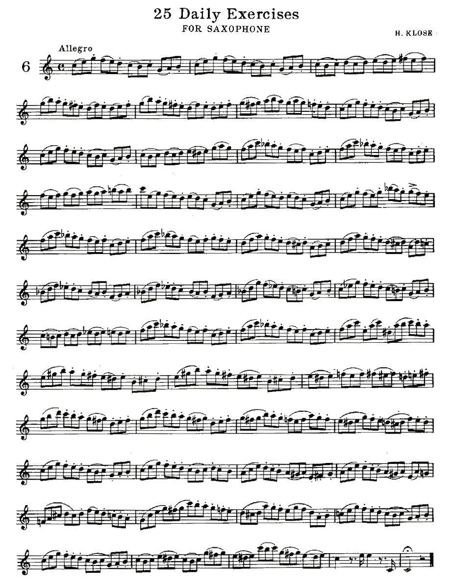 25 Daily Exercises 之6 -  简谱第1页