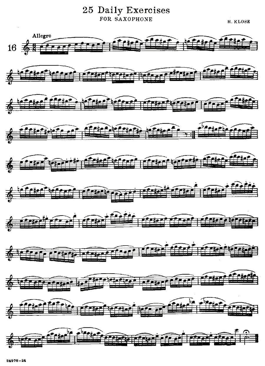 25 Daily Exercises 之16 -  简谱第1页
