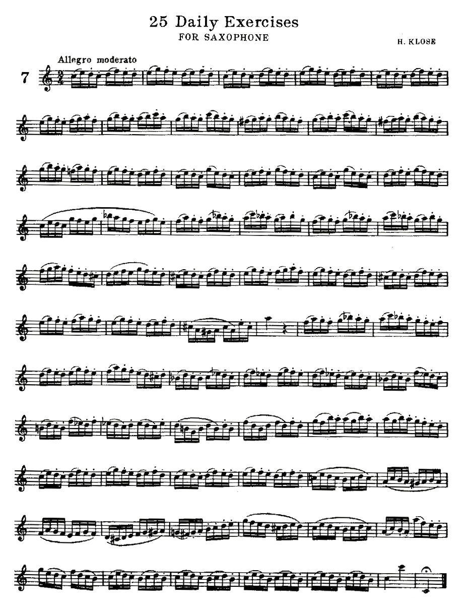 25 Daily Exercises 之7 -  简谱第1页