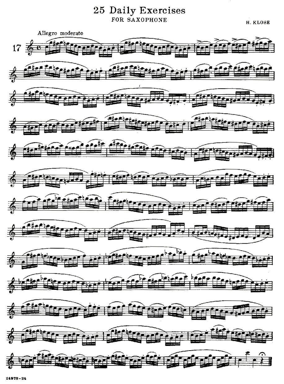 25 Daily Exercises 之17 -  简谱第1页