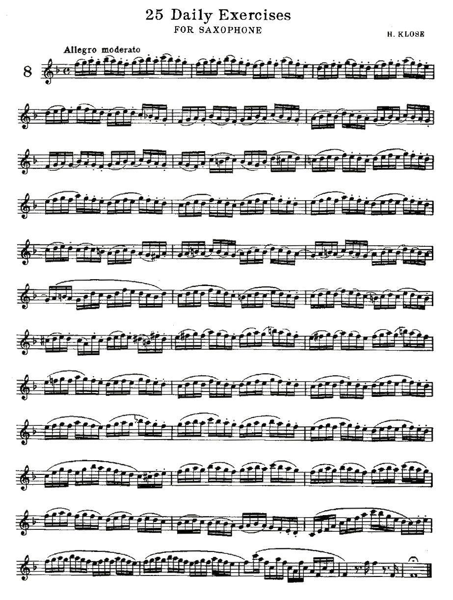 25 Daily Exercises 之8 -  简谱第1页