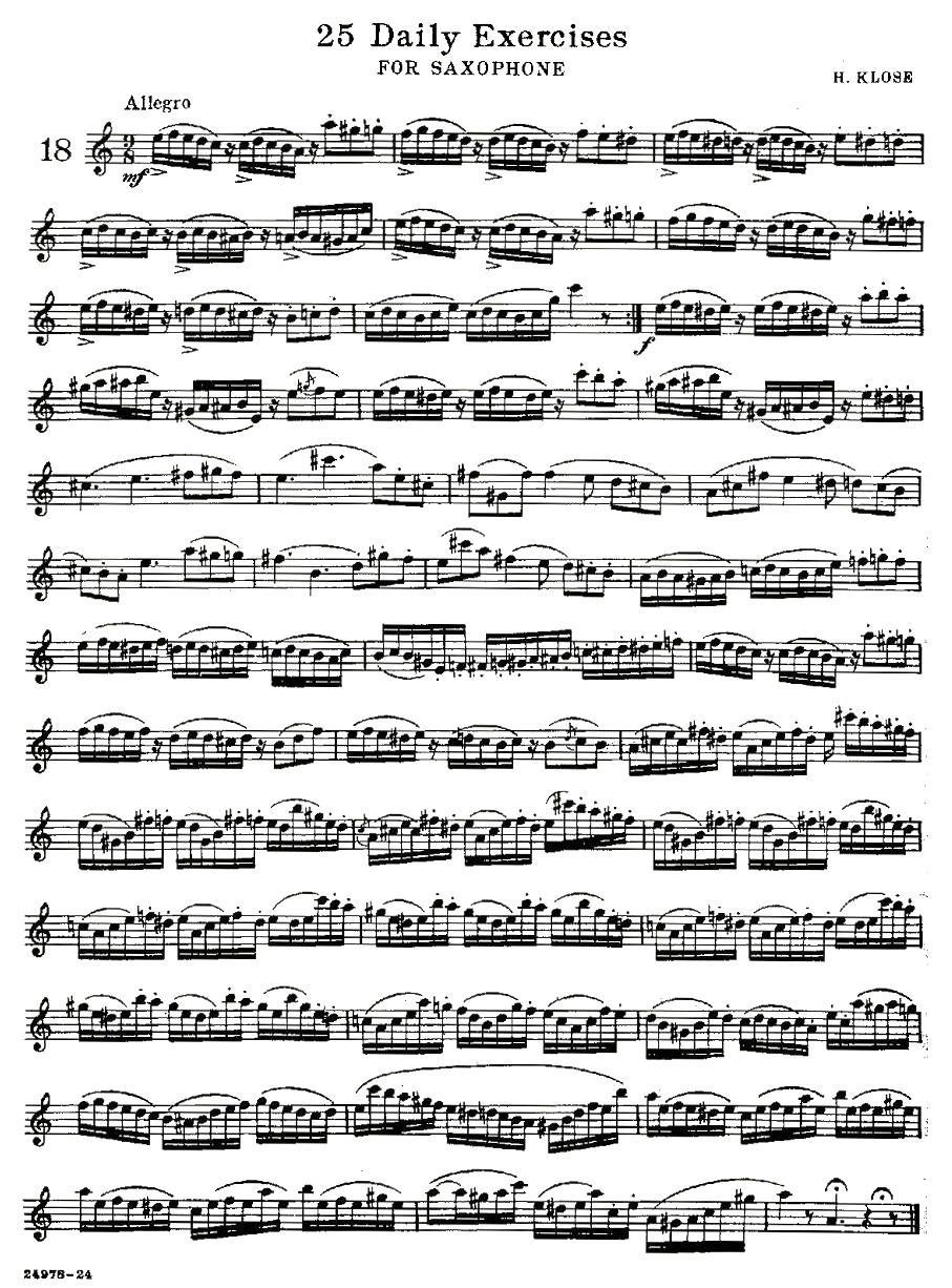 25 Daily Exercises 之18 -  简谱第1页