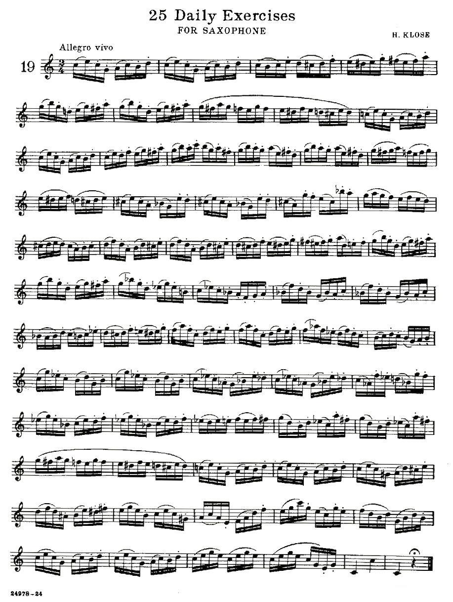 25 Daily Exercises 之19 -  简谱第1页