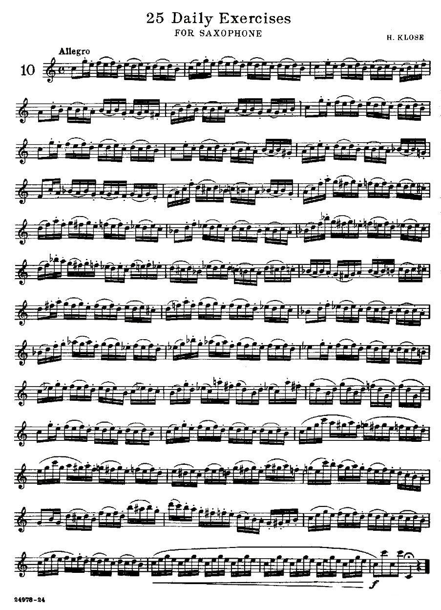 25 Daily Exercises 之10 -  简谱第1页