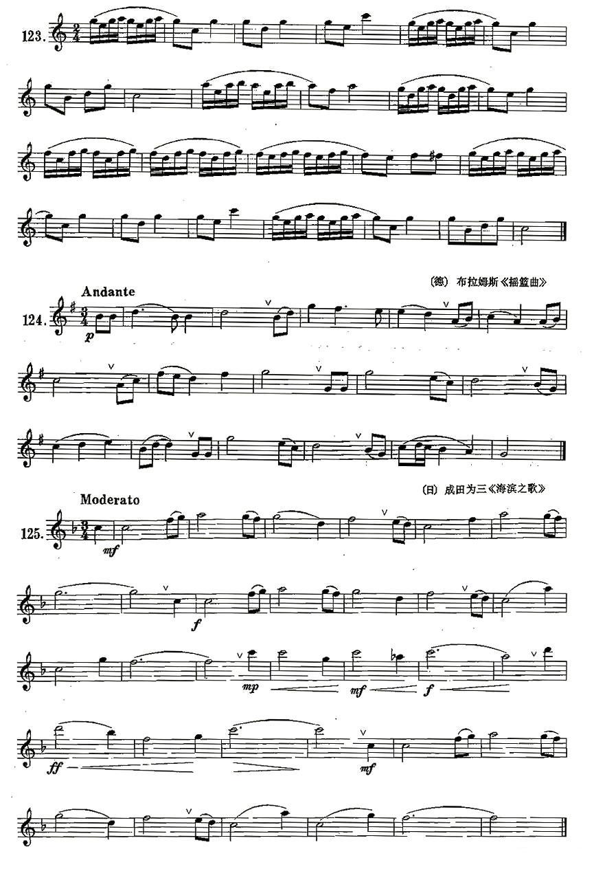 练习曲合集：21、低音C音的练习 -  简谱第2页