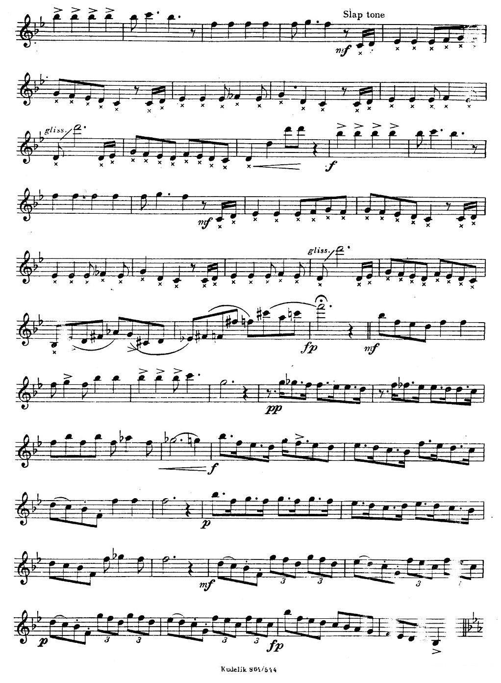 奇特克-萨克斯练习曲之13（ETUDY PRO SAXOPHON - FR ZITRK.op.3） -  简谱第2页