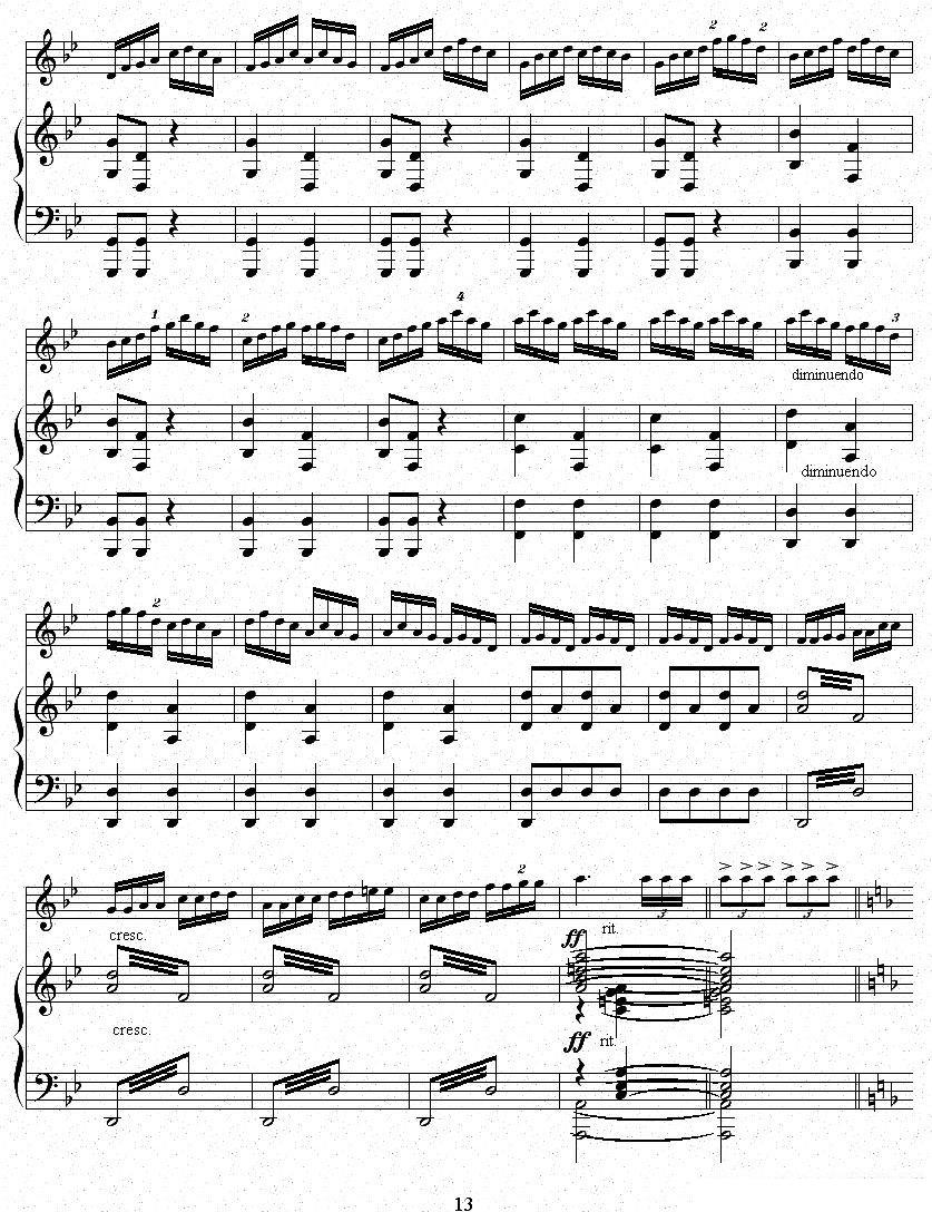鹭江潮（钢琴伴奏谱 张延龄曲） -  简谱第13页