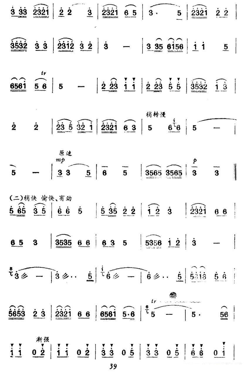 千里淮北赛江南（刘北茂曲） -  简谱第4页