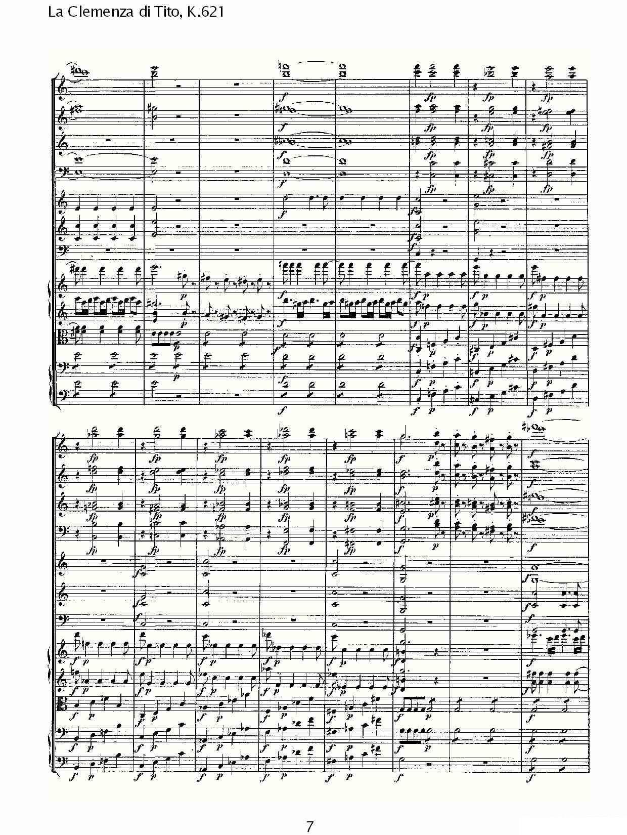 Overture to La Clemenza di Tiao K.621 -  简谱第7页