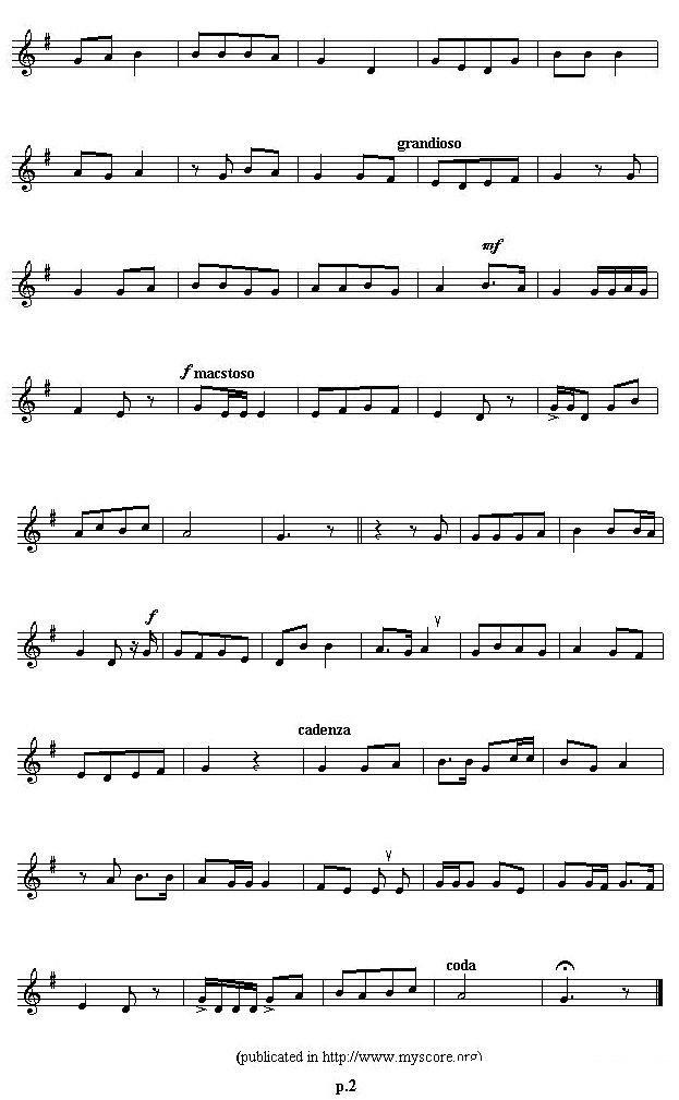 卢旺达国歌（Arfica Anthem sheet musec:Rwanda） -  简谱第2页